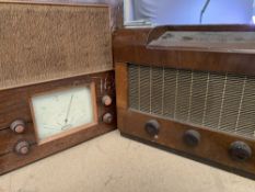 VINTAGE VALVE RADIOS (2) - His Master's Voice, 33cms H, 46cms W, 21cms D and McMichael Radio Ltd,