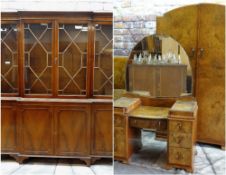 ASSORTED FURNITURE, including Art Deco burr walnut bedroom suite (pair wardrobes, dressing table,