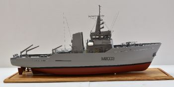 QUALITY LARGE SCALE SHIP MODEL OF HMS WAVENEY 'M2003', River-Class Minesweeper