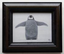 JONATHAN TRUSS limited edition (63/195) giclee print on canvasboard - entitled verso 'Cold Feet',