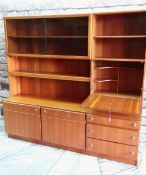 MODERN McINTOSH & Co. TEAK LOUNGE CABINET, fitted with shelves, cupboards, glass doors and