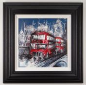 SAMANTHA ELLIS hand embellished limited edition (83/195) giclee on canvasboard - entitled verso '