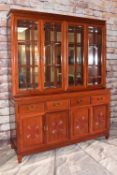 MODERN CHINESE HARDWOOD CABINET, 198h x 152.5w x 48cms