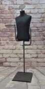 STEEL MOUNTED SHOP DISPLAY DRESS MANNEQUIN, 156cms high
