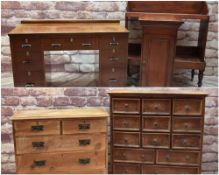 ASSORTED OCCASIONAL FURNITURE, including Art deco-style teak dressing table (lacks mirror) 68h x