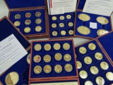 QUANTITY OF CASED COMMEMORATIVE MEDALLION SETS comprising Windsor Mint British Military Aircraft