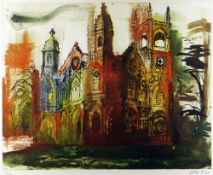 JOHN PIPER limited edition (30/70) etching with aquatint - 'Gothic Folly, Stowe', signed in