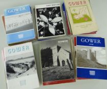 FORTY FOUR VOLUMES OF 'GOWER - JOURNAL OF THE GOWER SOCIETY', 1950s / 60s / 70s with written