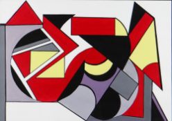 SHAN ECCLES acrylic - entitled 'Open Window', with artist's label verso, 29 x 41cms Provenance: