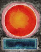 JACK JONES watercolour - abstract with burning sun, 24 x 19.5cms Provenance: please see Lot 278