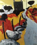 GWILYM PRICHARD exhibition poster print - 'Travelling Together', joint exhibition with artist wife