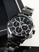 RADO HYPERCHROME CHRONOGRAPH BRACELET WATCH, ref. 01.650.0275.3, c. 2016, no. 13*****2, black dial
