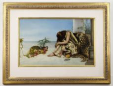 MARGARET MURRAY-COOKESLEY (British, c. 1850-1927) oil on canvas - The Spilled Flowers, a