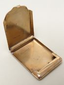 GEORGE V ASPREY 9CT GOLD MATCH BOOK CASE of plain rectangular form, stamped 'Asprey London',