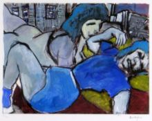 BOB DYLAN (American, b. 1941) limited edition (180/295) giclee on paper print from the 'Drawn Blank'