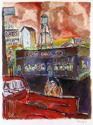 BOB DYLAN (American, b. 1941) limited edition (180/295) giclee on paper print from the 'Drawn Blank'