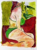 BOB DYLAN (American, b. 1941) limited edition (180/295) giclee on paper print from the 'Drawn Blank'