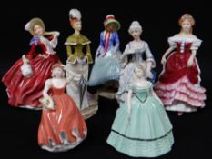 ASSORTED BONE CHINA FIGURINES including HN1362 'Pantalettes', HN3648 'Sweet Sixteen', HN1934 'Autumn