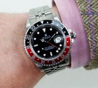 ROLEX STAINLESS STEEL GMT-MASTER II 