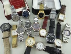 ASSORTED GENT'S WRIST WATCHES, including two Seikos, two Rotarys, three Sekondas, Zurich sports