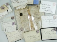 STAMPS: INTERESTING GROUP OF VICTORIA COVERS, including 2-page letter with 1841 Haverfordwest