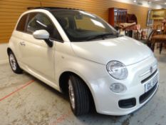 2014 FIAT 500 0.9 TWINAIR S 3dr DUALOGIC HATCHBACK WITH CHERISHED REGISTRATION 'GIL 6668', Petrol