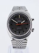 OMEGA 'CHRONOSTOP' STAINLESS STEEL CHRONOGRAPH BRACELET WATCH, ref. 146.009/146.010, c. 1970, manual