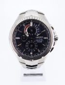 SEIKO COUTURA PERPETUAL SOLAR BRACELET WATCH, ref. V198-0AB0, stainless steel with perpetual