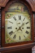 19TH CENTURY WELSH 8-DAY LONGCASE CLOCK, C. Dotter, Ystrad, signed 12-inch painted dial with sibsid.
