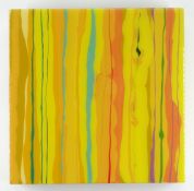 ALEX ECHO mixed media with resin - Force of Nature 2, signed and titled verso, Washington Green Fine