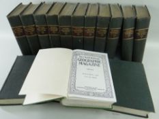 PERIODICALS: NATIONAL GEOGRAPHIC MAGAZINE, green cloth, in half year volumes, including 1926-29,