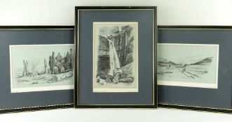 FREDERICK TERNON (19th Century) ink & pencil - Views of the Vale of Neath, comprising 'Melincourt