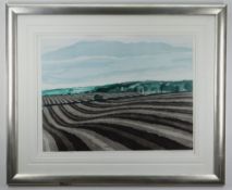 JOHN BRUNSDEN (1933-2014) limited edition (16/150) aquatint - Anmer Church, signed, numbers and