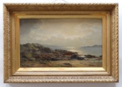 DUNCAN CAMERON (1837-1916) oil on canvas - morning light and sailing boats, probably a view of the