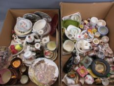 CABINET & DISPLAY CHINA - a fine assortment to include copper lustre, Bradex, Wedgwood, Country