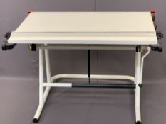 ARCHITECT/PLANNERS, ETC, ADJUSTABLE DRAWING/WORK DESK, adjustable height, 77cms the lowest, 1m W, 1m