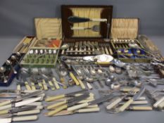 CASED & LOOSE CUTLERY - a good quantity