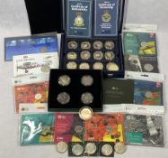 ROYAL MINT, WESTMINSTER ROYAL AIR FORCE and Winston Churchill coin collection including a cased