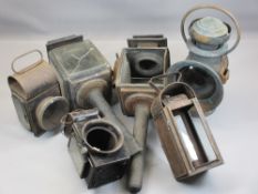 VINTAGE LAMPS to including a pair of coaching type, James Neil & Sons Raydyot handheld lamp, ETC (