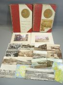 VINTAGE POSTCARDS/PHOTOGRAPHIC COLLECTION - in two albums dated 1906 cataloguing a trip by Sir