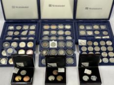 ROYAL MINT, WESTMINSTER & OTHER CROWNS & COLLECTABLE COINAGE including three sets William IV retro