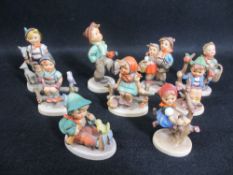 GOEBEL HUMMEL FIGURES (9)