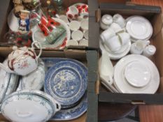 ROYAL DOULTON 'MYSTIQUE' DINNER WARE - approximately 39 pieces, blue and white dresser plates,