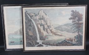 BOYDELL antique prints - featuring Penmaenmawr and Caernarfonshire, a pair, 38.5 x 52.5cms (