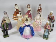ROYAL DOULTON FIGURINE SARA HN4720, a quantity of Coalport figurines, ETC