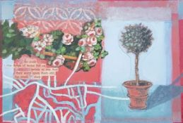 KATE MILSOM mixed media - entitled 'Postcard From Rebecca Series 1 Venezia', dated 2007, 10 x 15cms