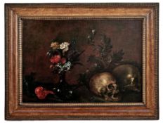 Vanitas-Stillleben mit Totenschädeln