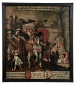 Große Gedenktafel mit der Flucht aus