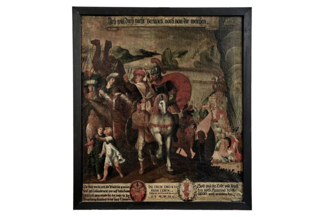 Große Gedenktafel mit der Flucht aus