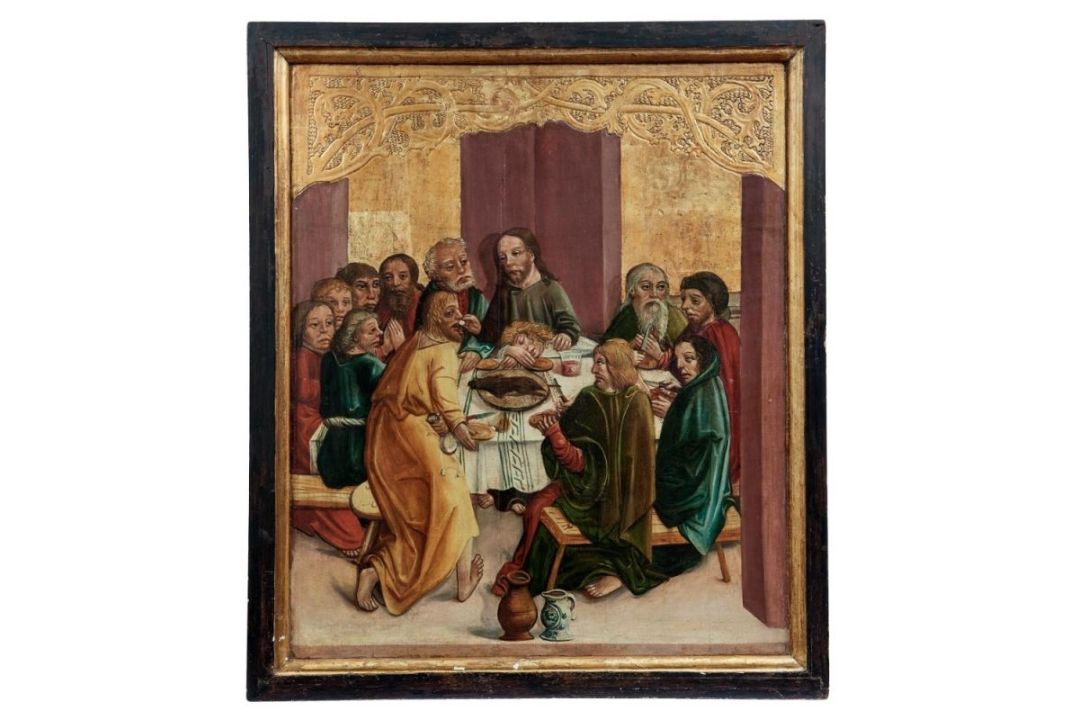 Zwei gotische Tafelbilder mit Szenen aus der Passion Christi - Bild 3 aus 4